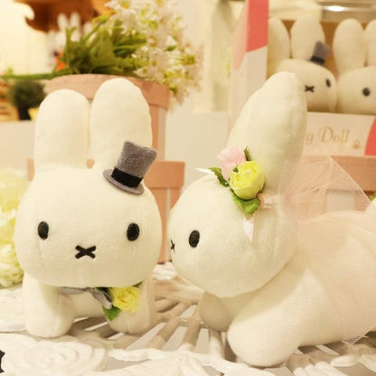 Bruna Family Miffy Wedding Doll Rabbit Plush Toy