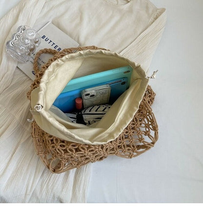 High-end Texture Niche Shoulder Woven Bag