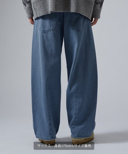 Denim Barrel Leg Jeans
