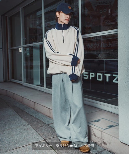 Fleece Half-Zip Track Pullover