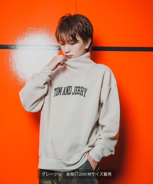 TOM T-100 High-Neck Big Sweatshirt with Back Print