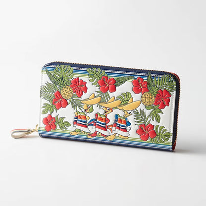 Disney Characters Zipper Long Wallet made in Japan