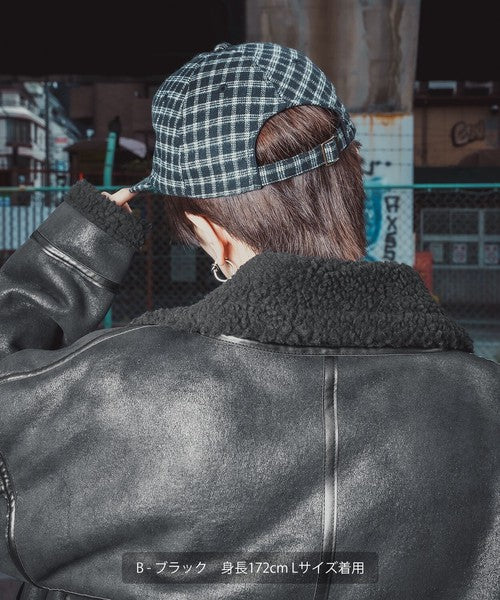 SIDEWAYSTANCE Faux Mouton B-3 Jacket