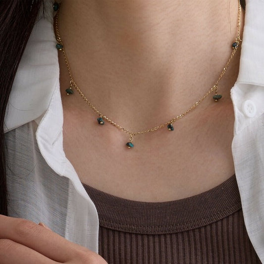 Natural Stone Multi-Stone Mix Necklace