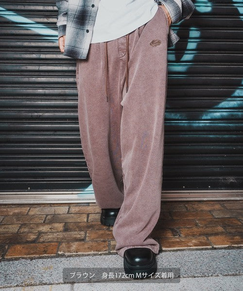 SIDEWAYSTANCE Chemical Fleece Tuck Pants