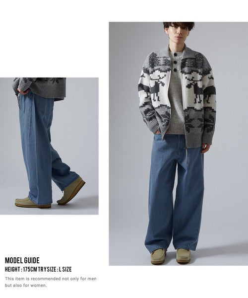 Denim Barrel Leg Jeans