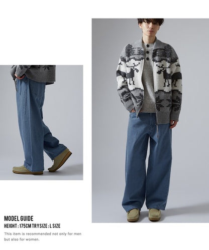 Denim Barrel Leg Jeans