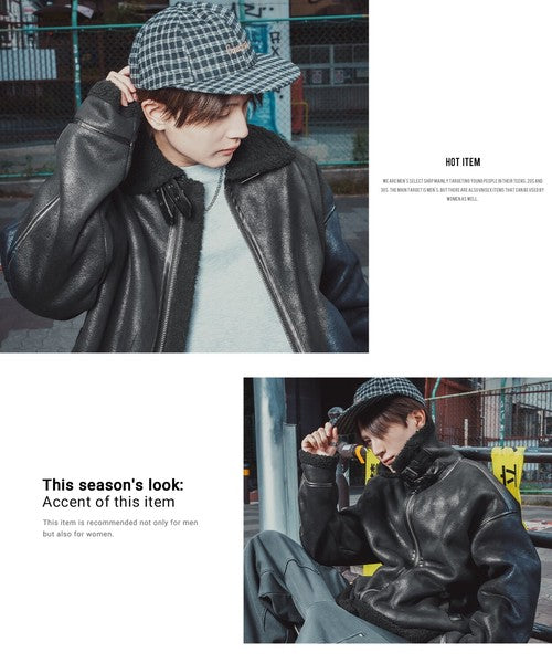 SIDEWAYSTANCE Faux Mouton B-3 Jacket