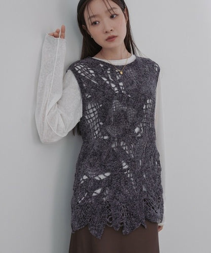 Mohair Crochet Tunic Vest