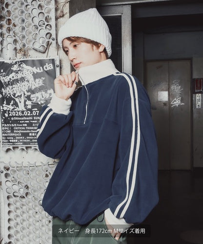 Fleece Half-Zip Track Pullover