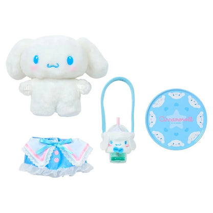 Sanrio Cinnamoroll Pitatto Friends Plush Doll Starter Set – S Size Outfit Kit