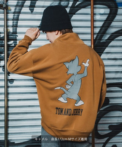 TOM T-100 High-Neck Big Sweatshirt with Back Print