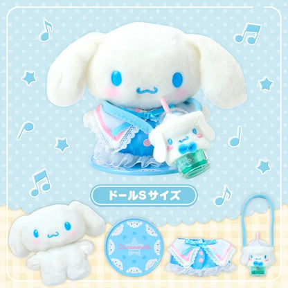 Sanrio Cinnamoroll Pitatto Friends Plush Doll Starter Set – S Size Outfit Kit