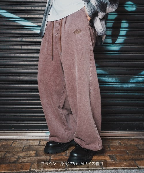 SIDEWAYSTANCE Chemical Fleece Tuck Pants