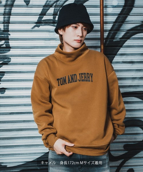 TOM T-100 High-Neck Big Sweatshirt with Back Print