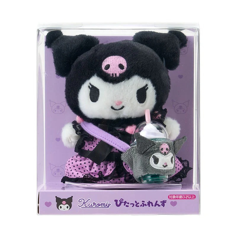 Sanrio Kuromi Pitatto Friends Plush Doll Starter Set – S Size Outfit Kit