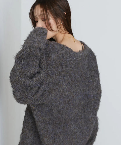 Bab Brushed Knit Cardigan