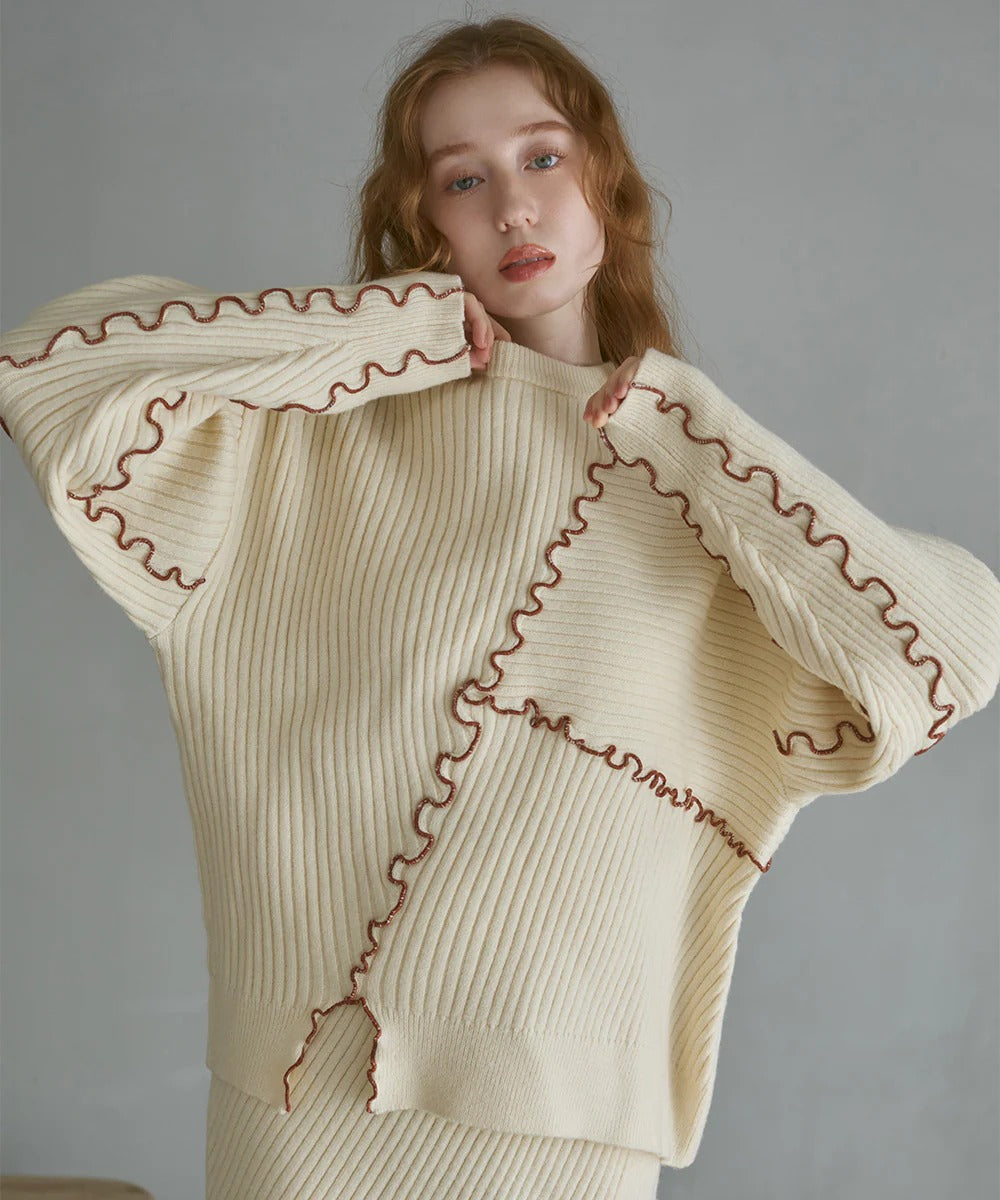 Bab Random Mellow Knit Tops