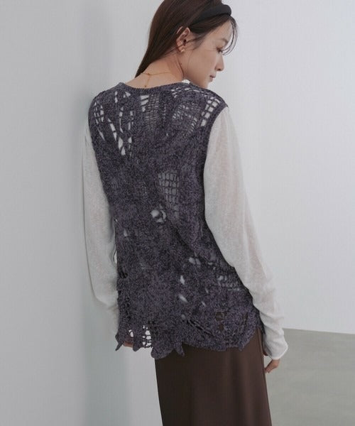 Mohair Crochet Tunic Vest