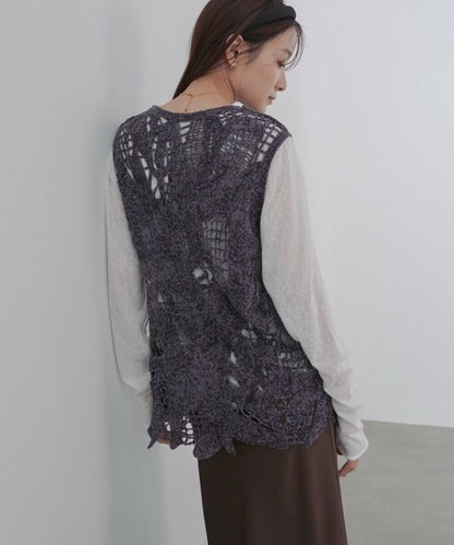 Mohair Crochet Tunic Vest