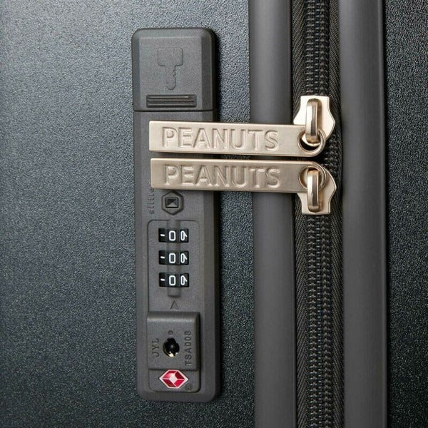 Snoopy Large Zipper Luggage BK