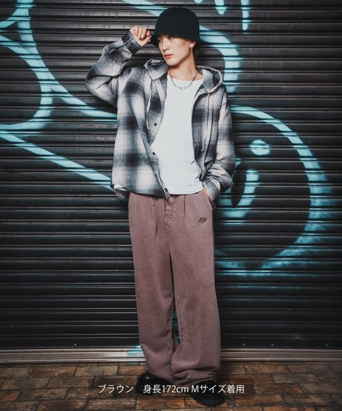 SIDEWAYSTANCE Chemical Fleece Tuck Pants