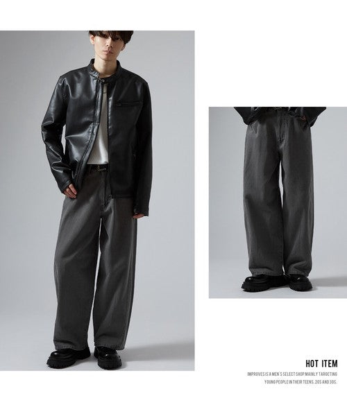 Denim Barrel Leg Jeans