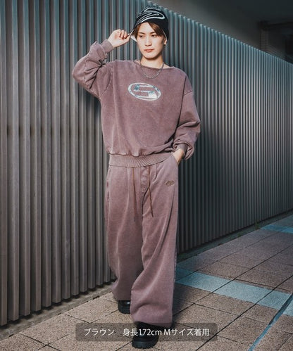 SIDEWAYSTANCE Chemical Fleece Tuck Pants