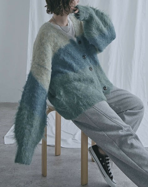 Three-Tiered Fluffy Cardigan