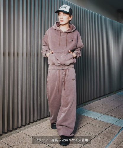 SIDEWAYSTANCE Chemical Fleece Tuck Pants