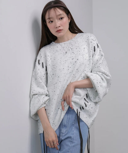 Bab Chocolate Chip Nep Knit Top