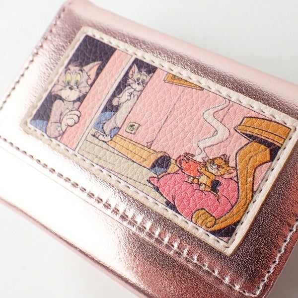 TOM and JERRY x Flapper Comic Applique Mini Wallet