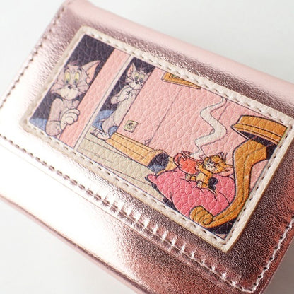 TOM and JERRY x Flapper Comic Applique Mini Wallet