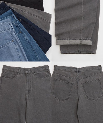 Denim Barrel Leg Jeans