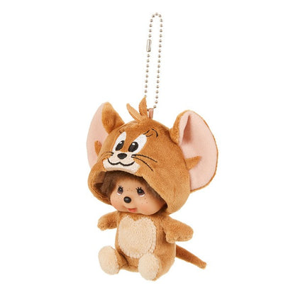 Tom and Jerry x Monchhichi Jerry Monchhichi Large Face SS Keychain