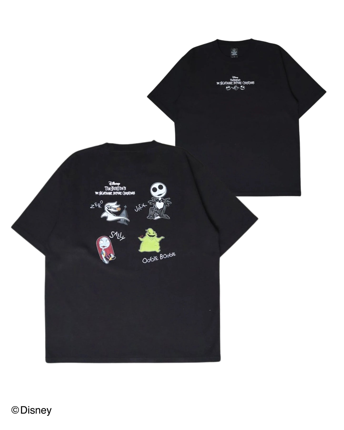 The Nightmare Before Christmas Multi Illust T-shirt