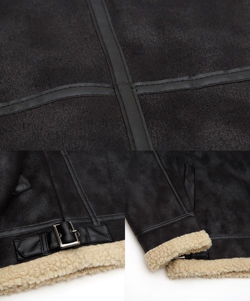 SIDEWAYSTANCE Faux Mouton B-3 Jacket