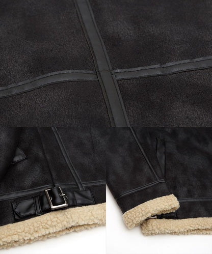 SIDEWAYSTANCE Faux Mouton B-3 Jacket