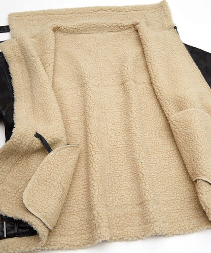 SIDEWAYSTANCE Faux Mouton B-3 Jacket