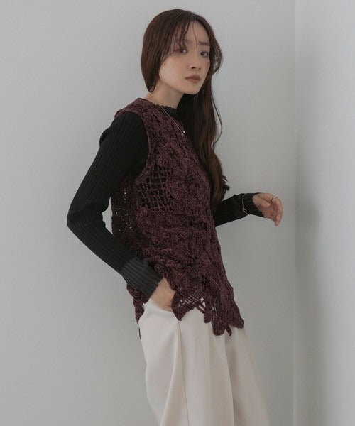 Mohair Crochet Tunic Vest