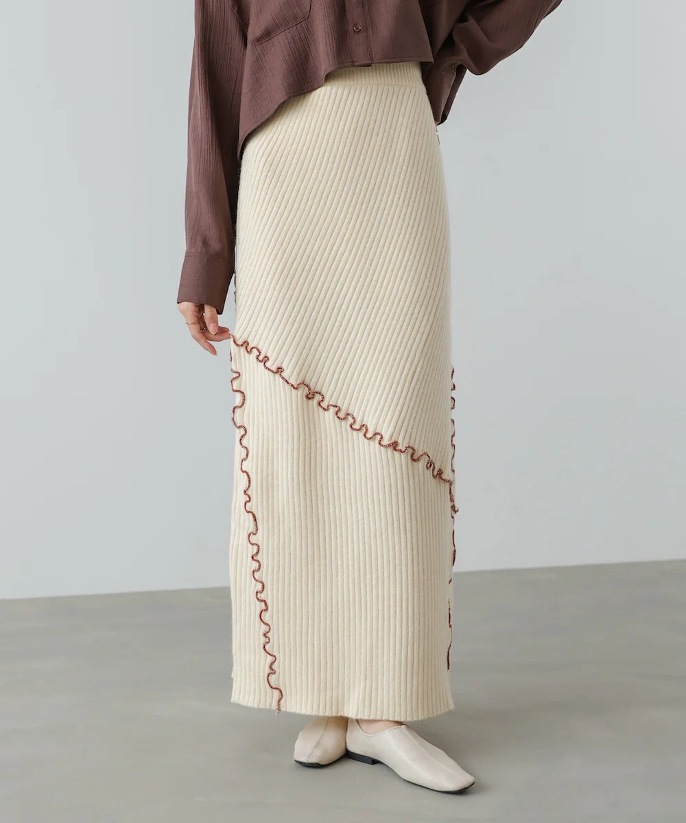 Bab Random Mellow Knit Skirt