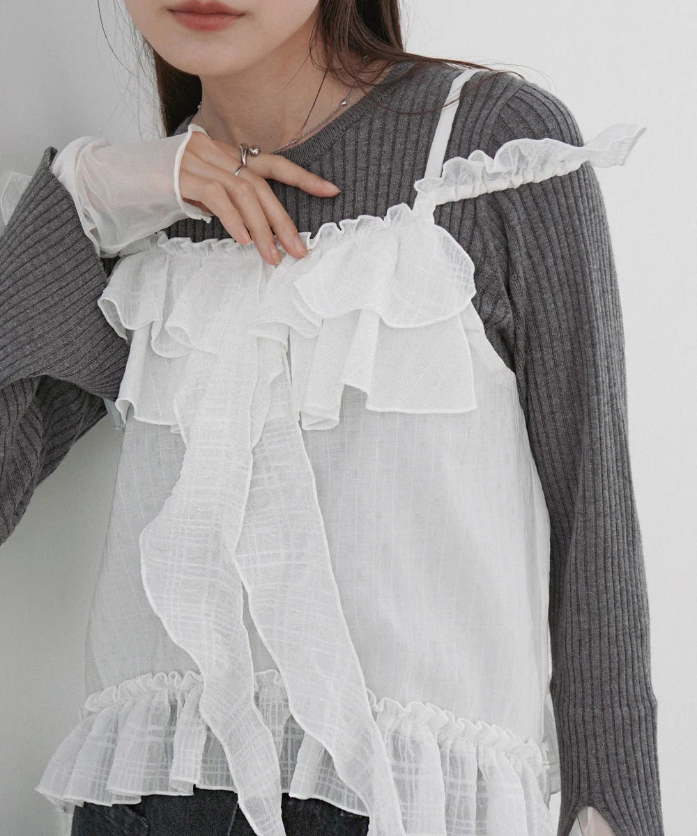 Bab Ruffled Frill Camisole