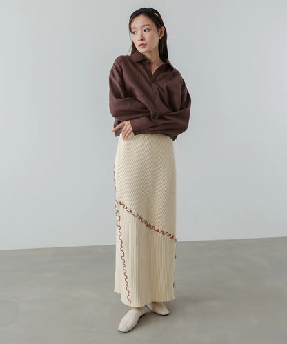 Bab Random Mellow Knit Skirt