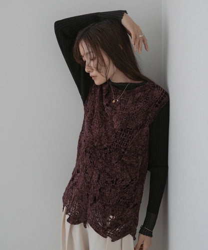 Mohair Crochet Tunic Vest