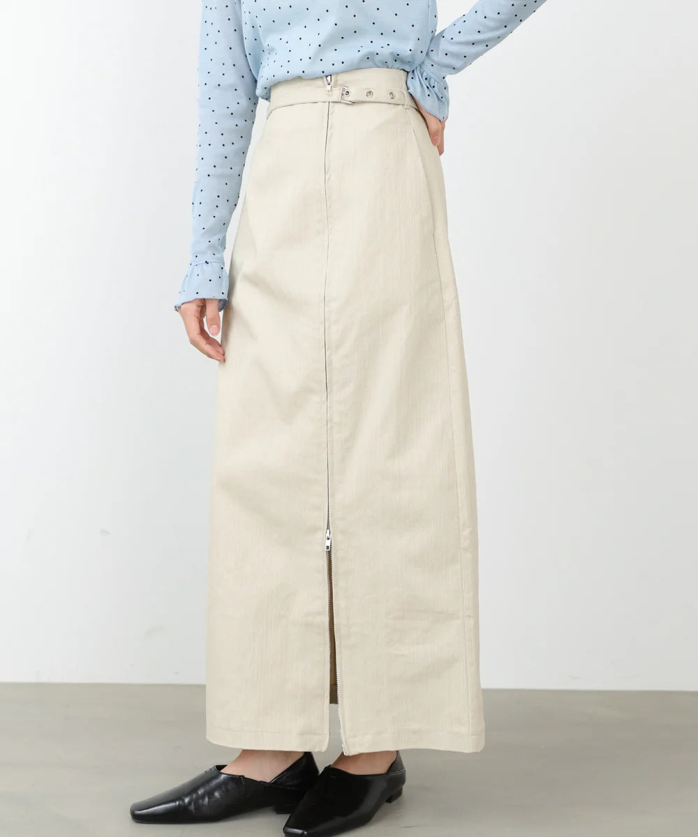 Women’s High Waist Maxi Skirt – Minimalist Side Slit Pencil Skirt