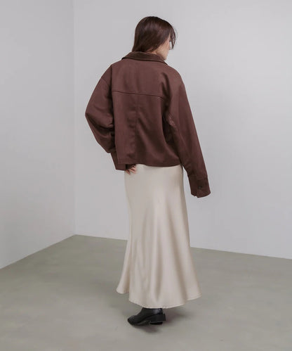 Bab Faux Suede x Corduroy Short Coverall