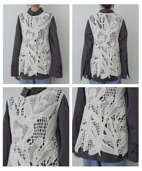 Mohair Crochet Tunic Vest