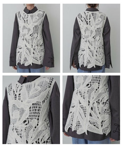 Mohair Crochet Tunic Vest