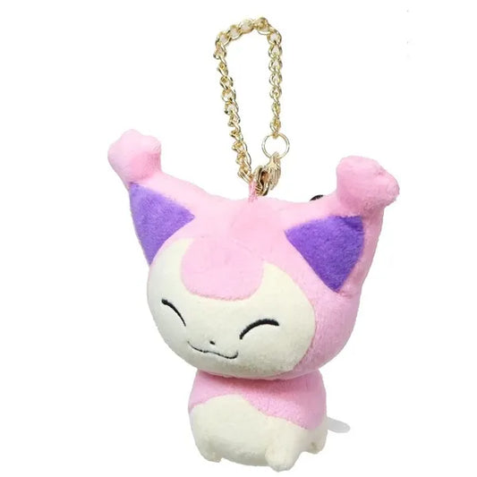 Pokémon Skitty Plush Keychain | Cute Soft Toy Keyring Bag Charm UK