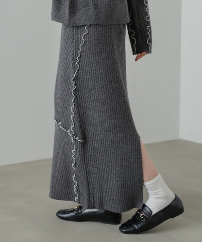 Bab Random Mellow Knit Skirt